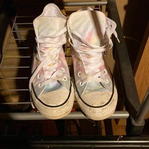 Womens tie dye converse size 7 high top